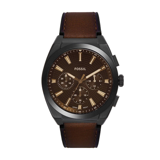 Fossil Everett Black Dial Analog Chronograph Men Watch FS6108