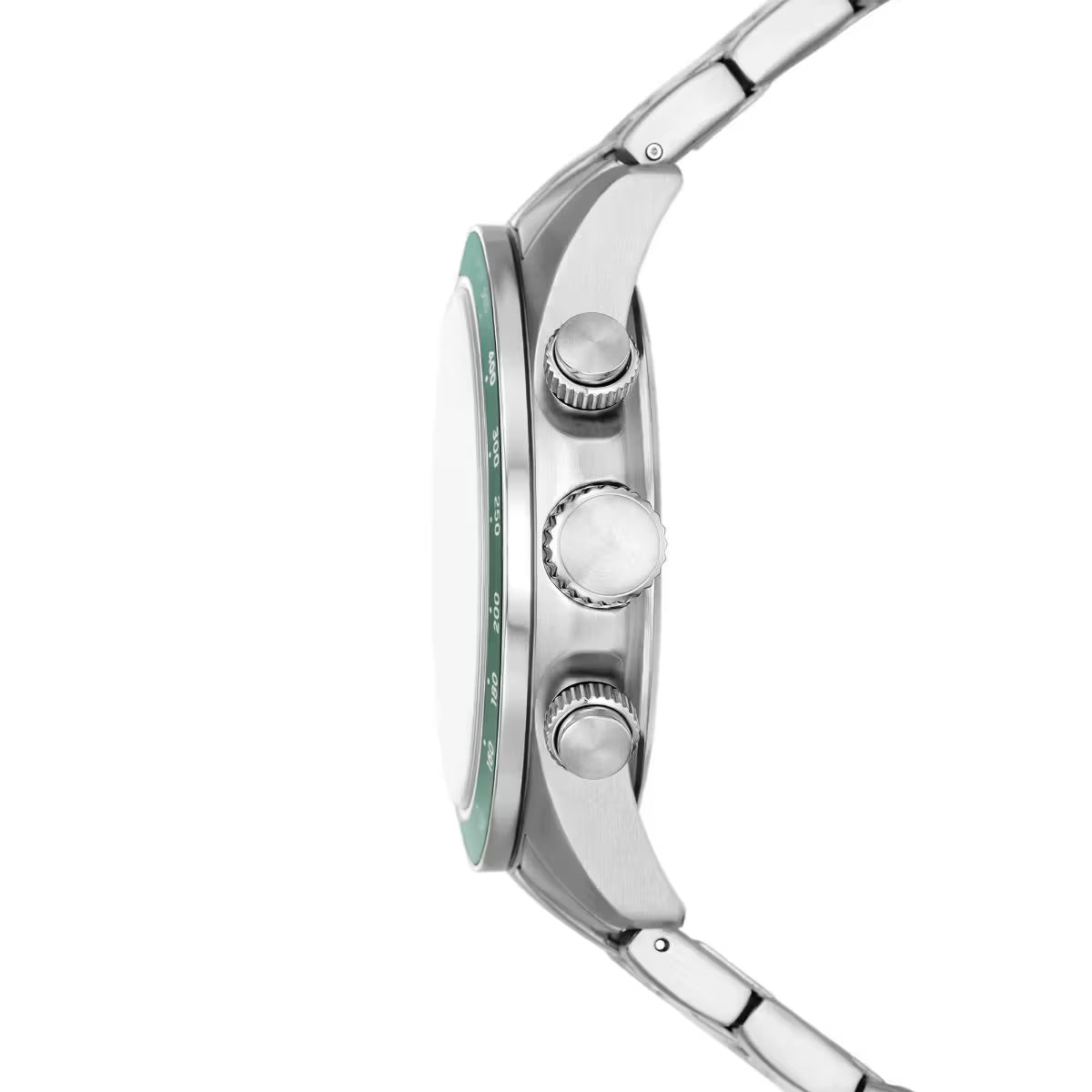 Fossil Autocross Quartz Green Dial Analog Stainless Steel Men's Watch FS6127