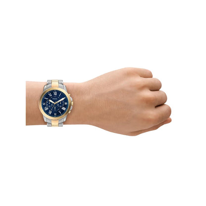 Fossil Grant Blue Dial With Roman Number Chronograph Men Watch FS6132