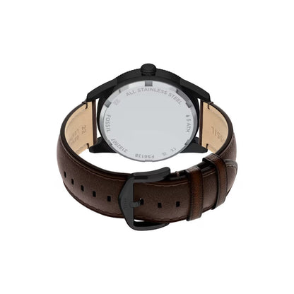 Fossil Pearson Quartz Black Dial Multi-Function Men's Watch FS6138