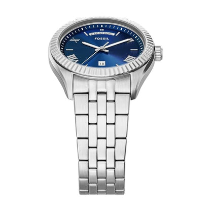 Fossil Campbell Blue Dial With Date Analog Watch For Men FS6140