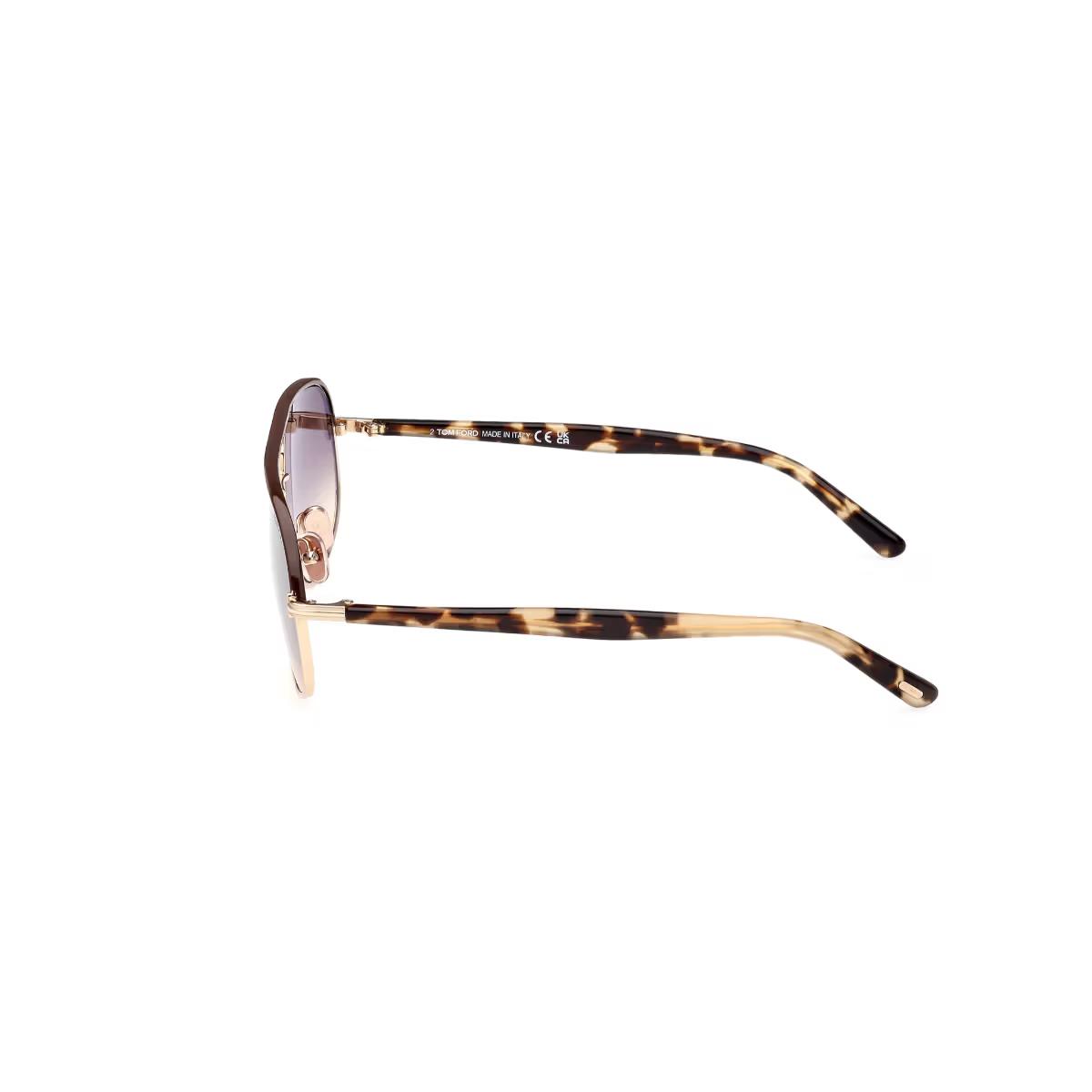 Sunglasses with tortoiseshell frame on a white background