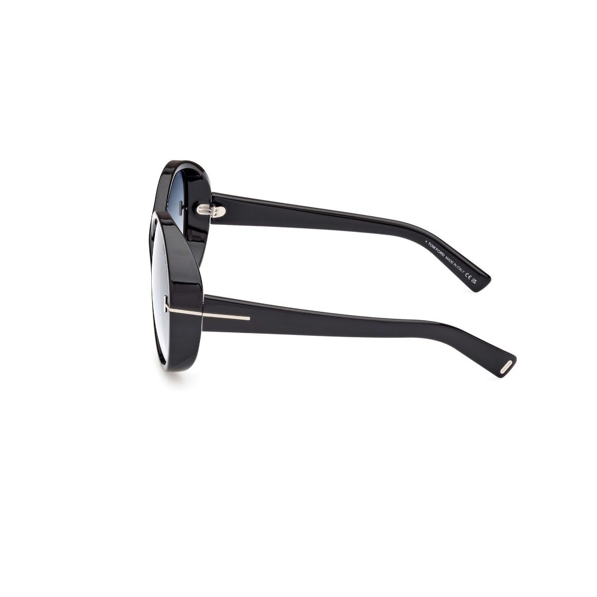 Black sunglasses on a white background