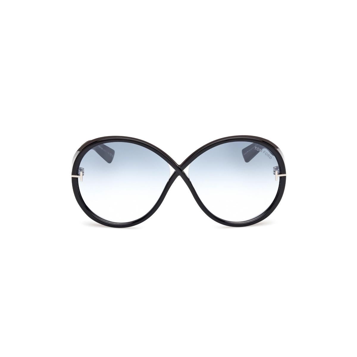 Sunglasses with a unique design on a white background