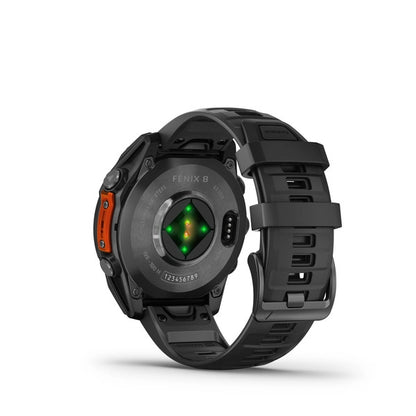 Fenix 8 47mm, AMOLED Slate grey with Black Silicone Band