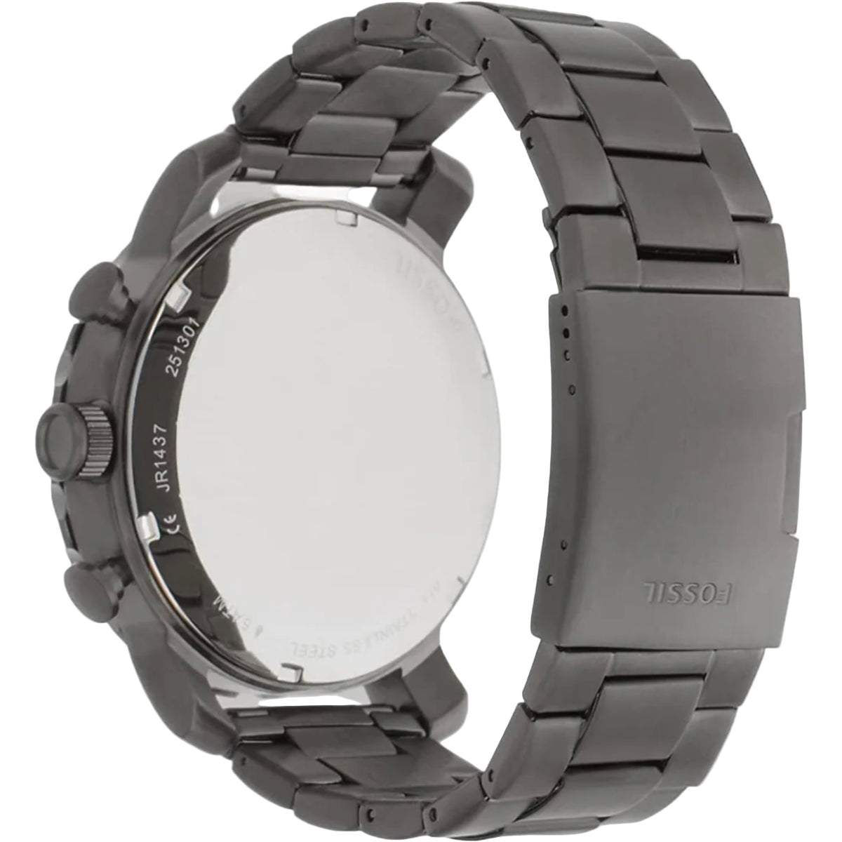 Gray metal watch with Tissot branding on a white background