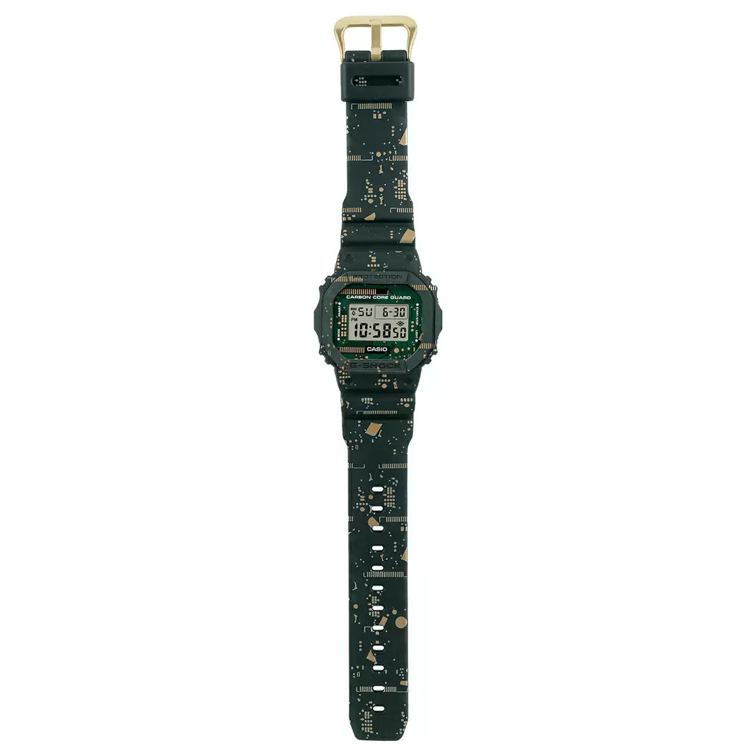 G1064 | CASIO G-SHOCK DWE-5600CC-3DR Green Carbon Core Guard - Men's Watch