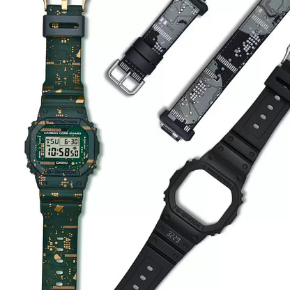 G1064 | CASIO G-SHOCK DWE-5600CC-3DR Green Carbon Core Guard - Men's Watch