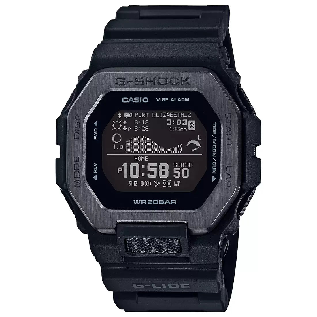 G1125 | CASIO G-SHOCK GBX-100NS-1DR Black G-Lide Connect - Men's Watch