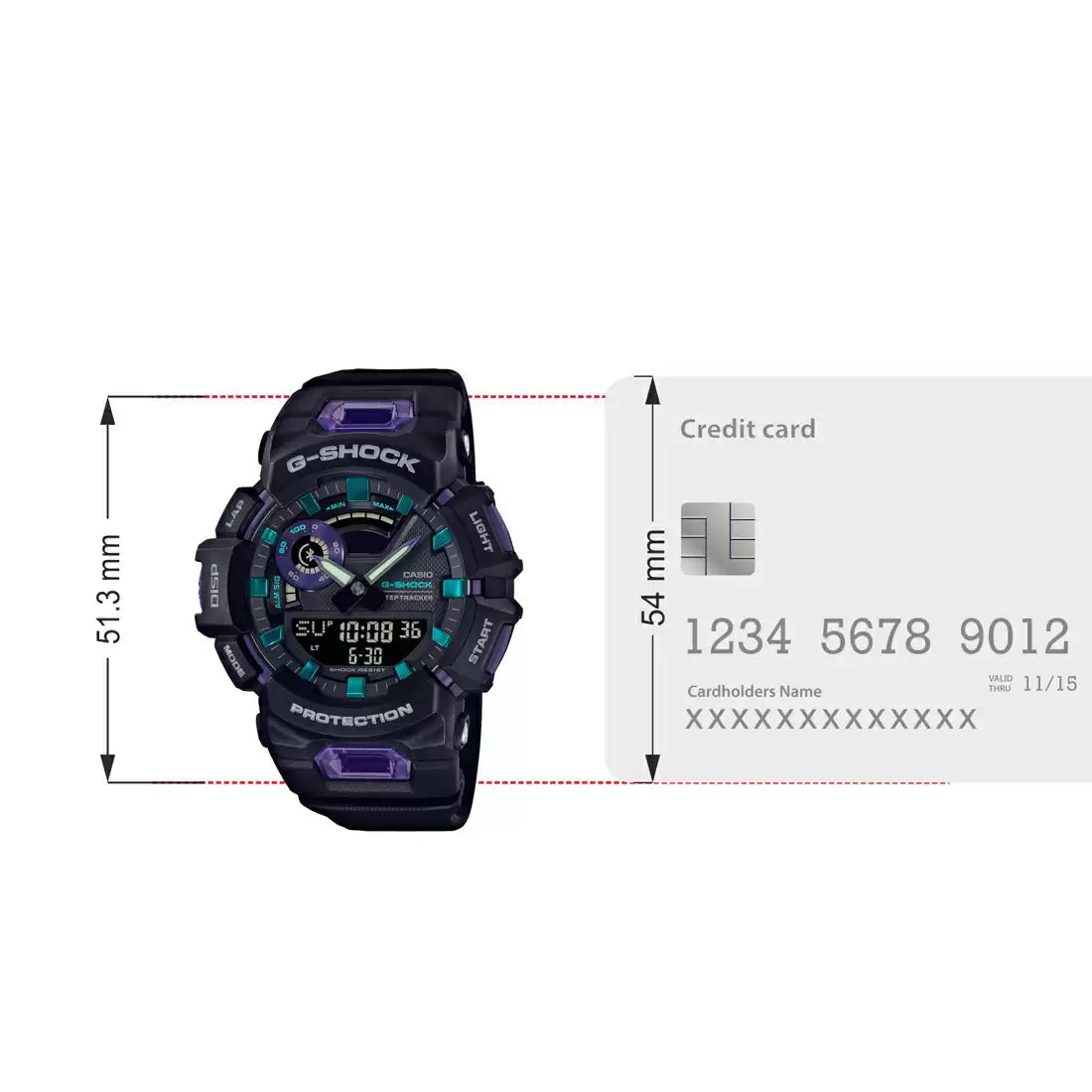 G1136 CASIO | G-SHOCK GBA-900-1A6DR Black G-Squad Connect - Men's Watc ...