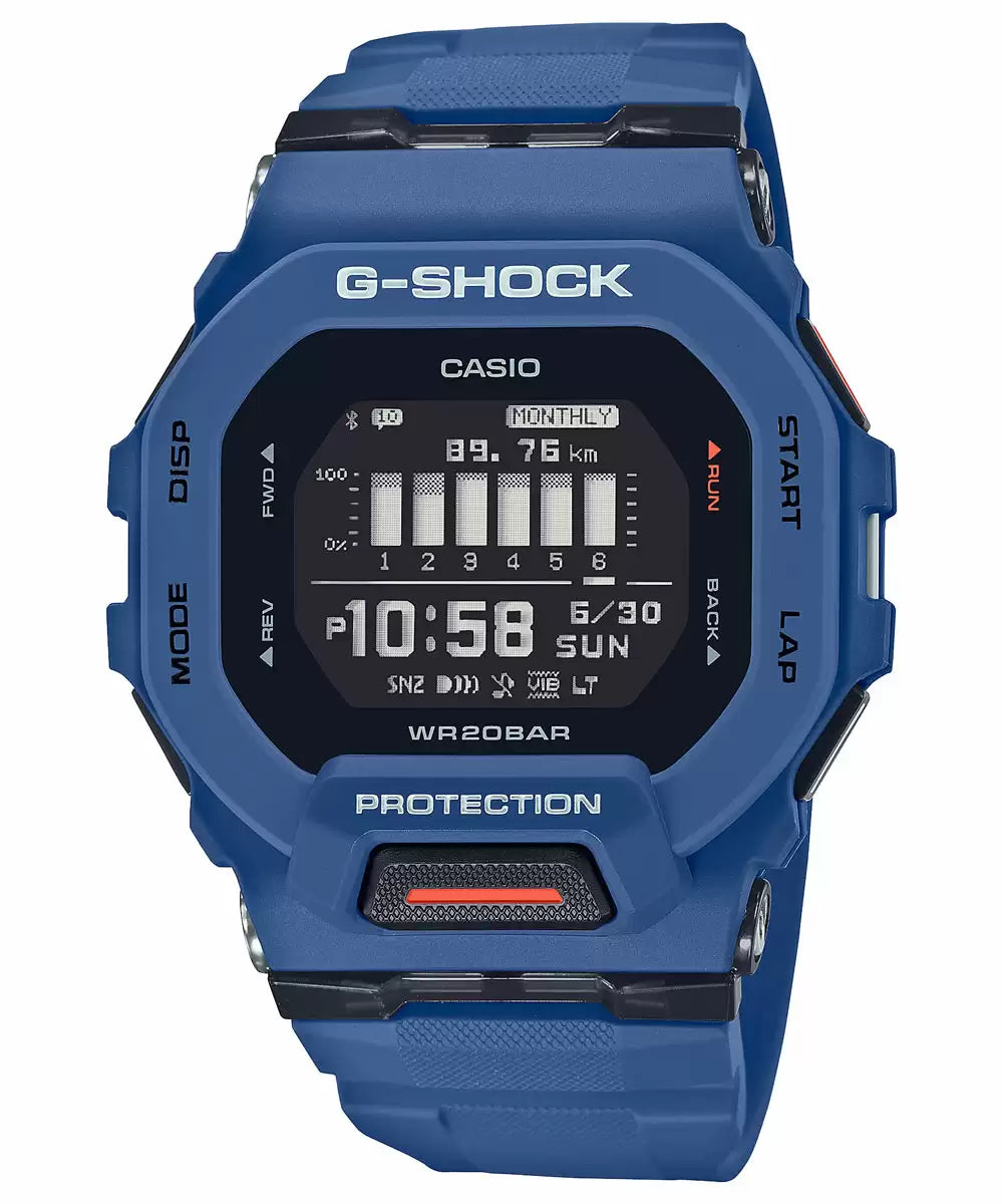 G1147 | CASIO G-SHOCK GBD-200-2DR Blue G-Squad Connect Men’s Watch