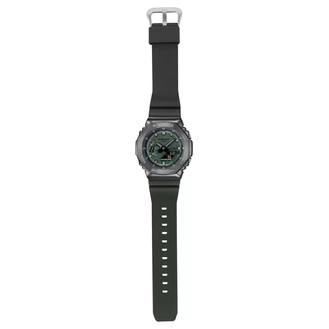 G1160 CASIO | G-SHOCK GM-2100B-3ADR Green Metal Covered Men’s Watch