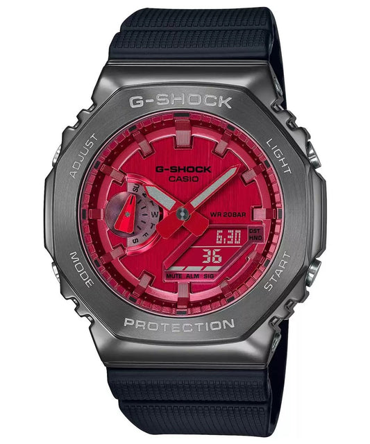 G1161 CASIO | G-SHOCK GM-2100B-4ADR Red Metal Covered Men’s Watch