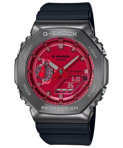 G1161 CASIO | G-SHOCK GM-2100B-4ADR Red Metal Covered Men’s Watch - Buy Now at Sai Creations Watches