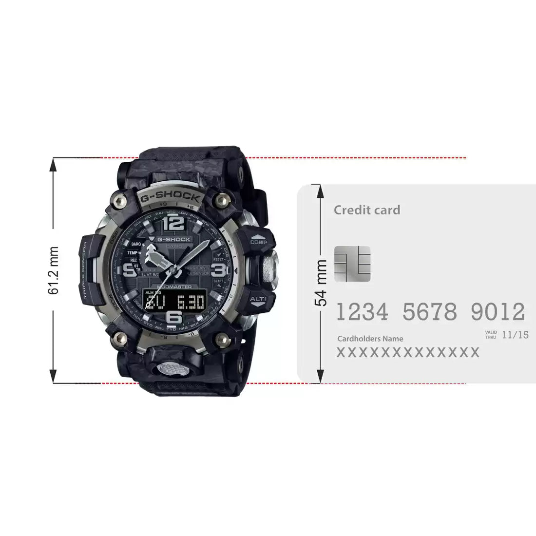 Casio G-SHOCK GWG-2000-1A1DR - G1175 Black Mudmaster - Men's Watch