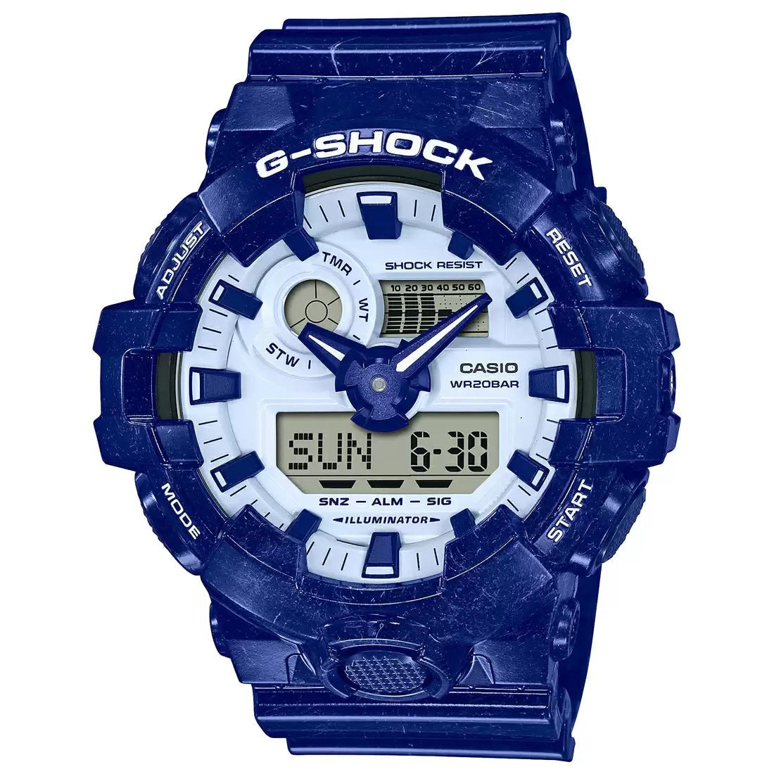 G1256 CASIO | G-SHOCK GA-700BWP-2ADR Blue Digital Men’s Watch