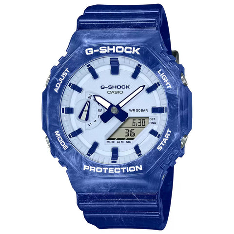 G1257 CASIO | G-SHOCK GA-2100BWP-2ADR Blue Carbon Core Guard Men’s Watch - Buy Now at Sai Creations Watches