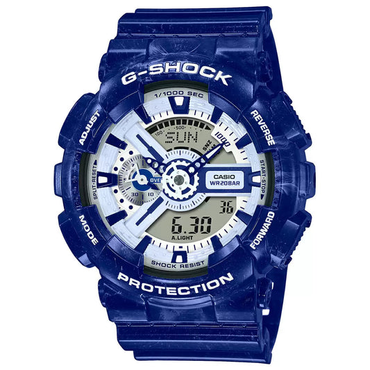 G1258 CASIO | G-SHOCK GA-110BWP-2ADR Blue Analog Digital Men’s Watch