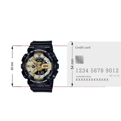 Casio G-SHOCK GMA-S110GB-1ADR - G1286 Black Combination Women's Watch