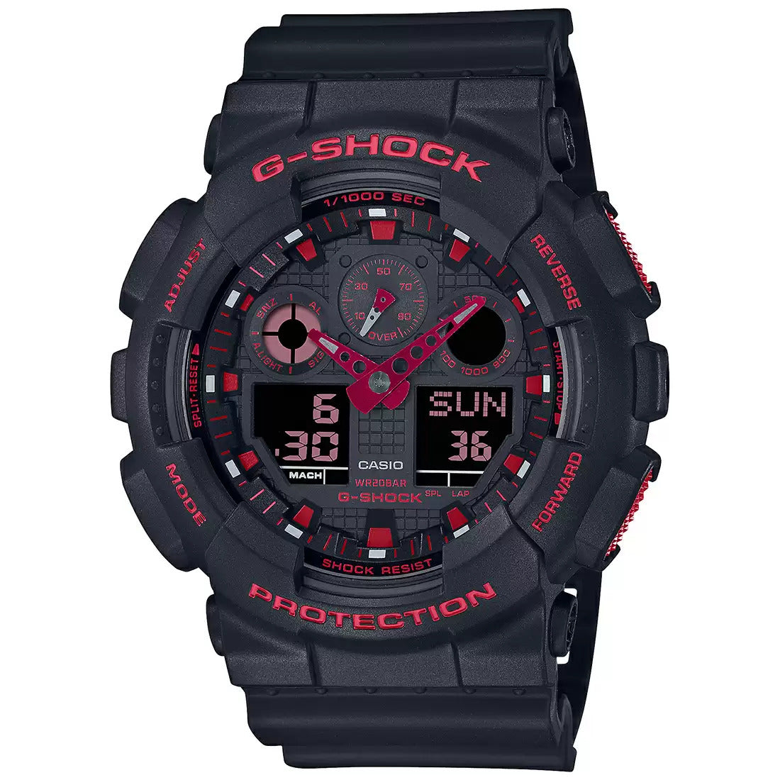 G1310 CASIO | G-SHOCK GA-100BNR-1ADR Black Analog-Digital Men's Watch