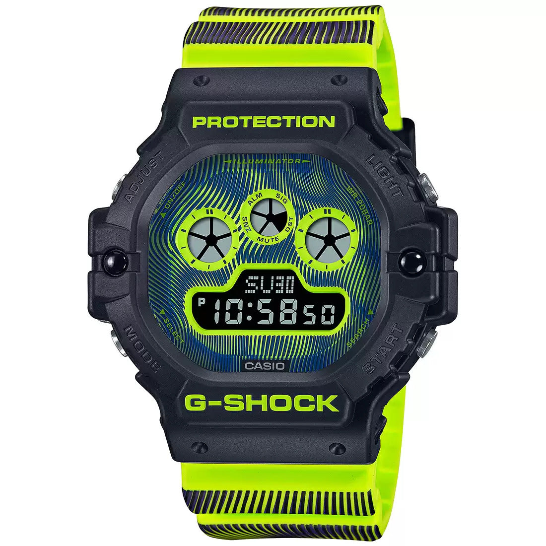 G1324 CASIO | G-SHOCK DW-5900TD-9DR Time Distortion Digital Men's Watch