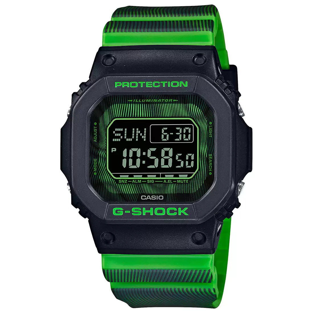 G1325 CASIO |  DW-D5600TD-3DR Time Distortion Digital Watch (Men)