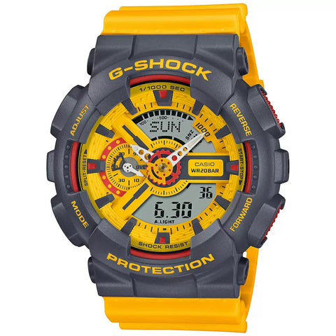 G1338 CASIO | G-Shock GA-110Y-9ADR Retro Analog-Digital Men's Watch - Buy Now at Sai Creations Watches