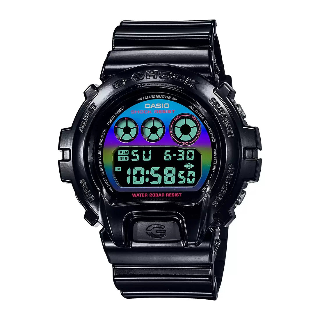 G1363 CASIO | G-Shock DW-6900RGB-1DR Virtual Rainbow Digital Men's Watch