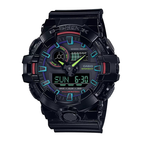 G1369 CASIO | G-Shock GA-700RGB-1ADR Virtual Rainbow Men's Watch - Buy Now at Sai Creations Watches