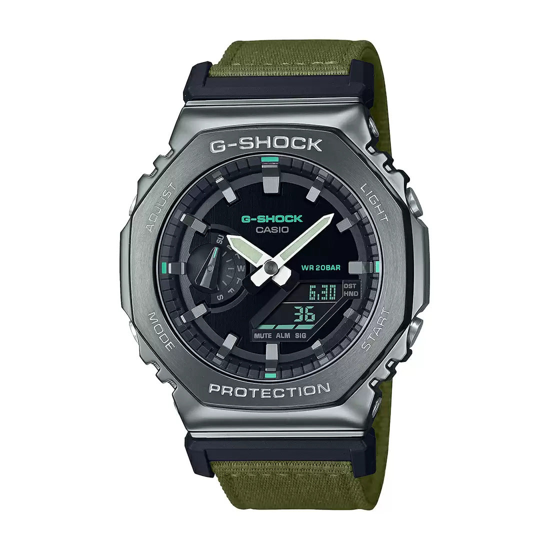 G1374 CASIO | G-Shock GM-2100CB-3ADR Green Combination Men's Watch