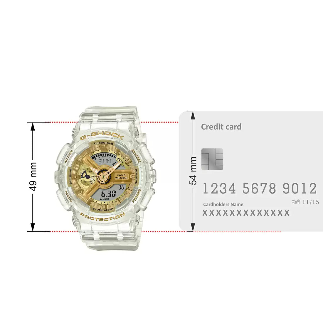 Casio G-SHOCK GMA-S110SG-7ADR - G1400 White G-Shock Women's Watch
