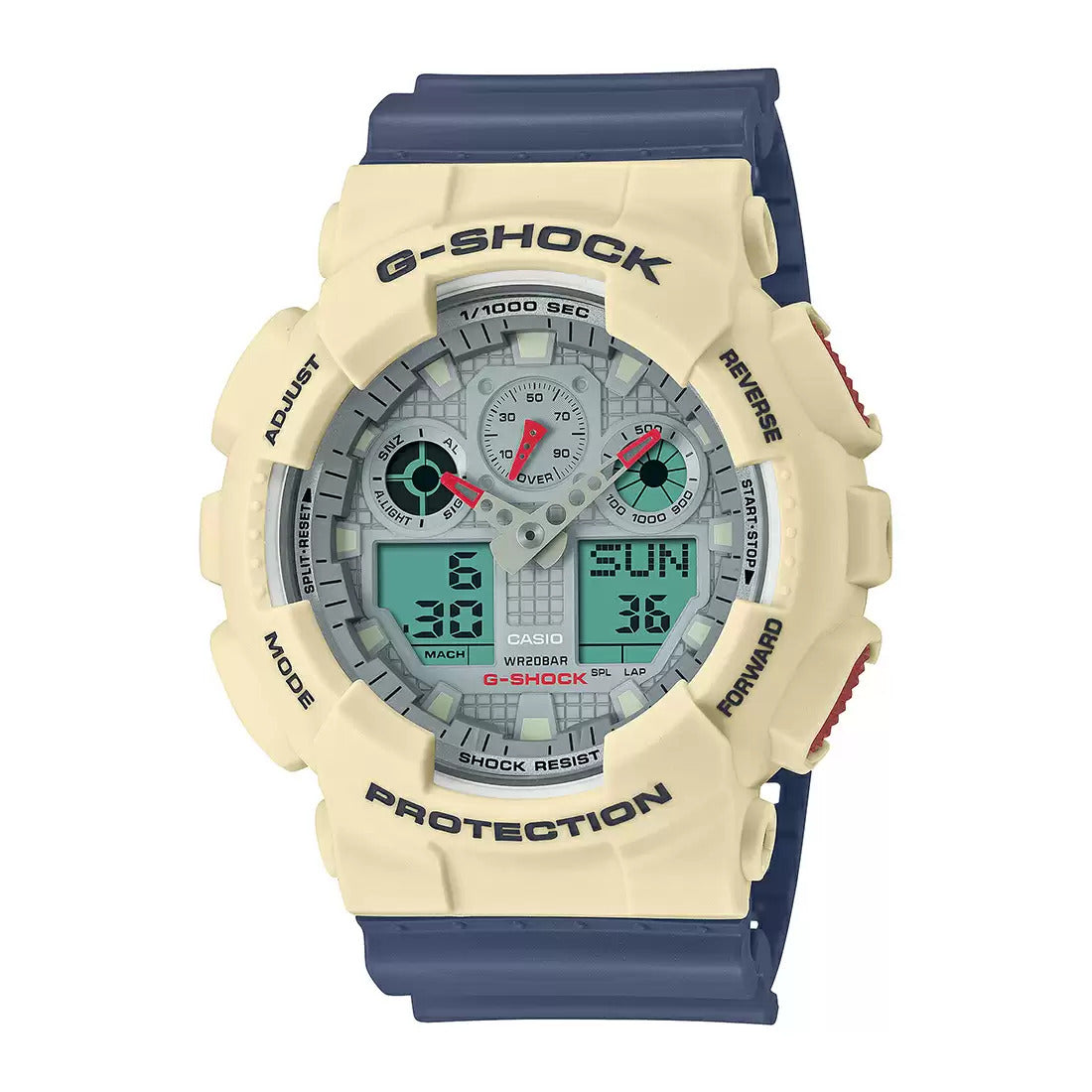 G1428 CASIO | G-Shock GA-100PC-7A2DR Analog-Digital Watch (Men)