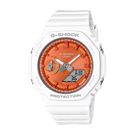 Casio G-SHOCK GMA-S2100WS-7ADR - G1491 Analog-Digital Orange Dial Women Watch