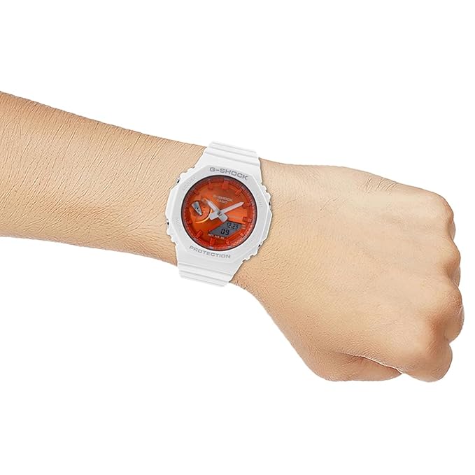 Casio G-SHOCK GMA-S2100WS-7ADR - G1491 Analog-Digital Orange Dial Women Watch