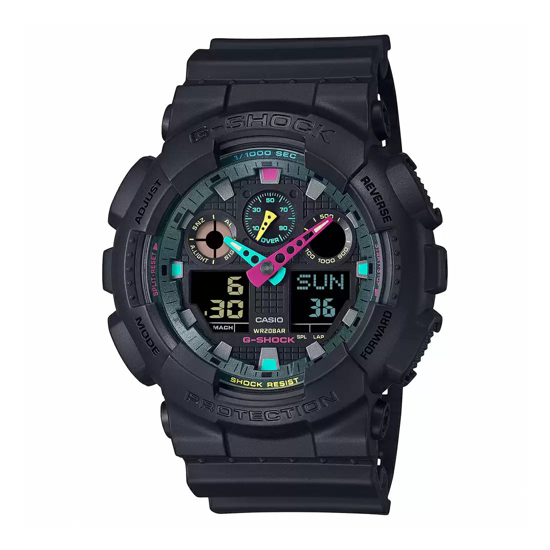 G1549 CASIO G-Shock GA-100MF-1ADR Analog Digital Watch (Men)