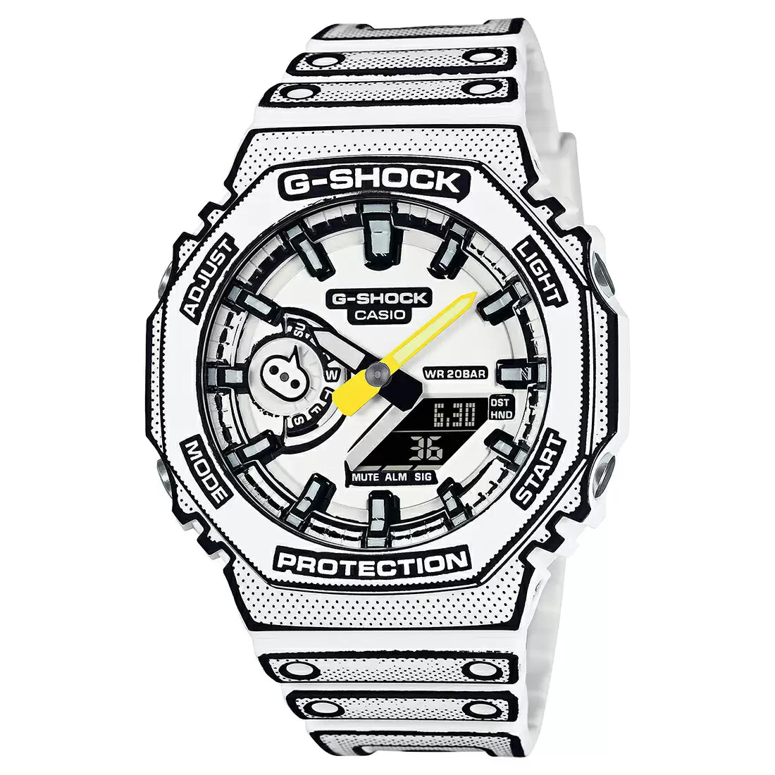 G1580 Casio | G-SHOCK GA-2100MNG-7ADR White Dial Watch (Men)