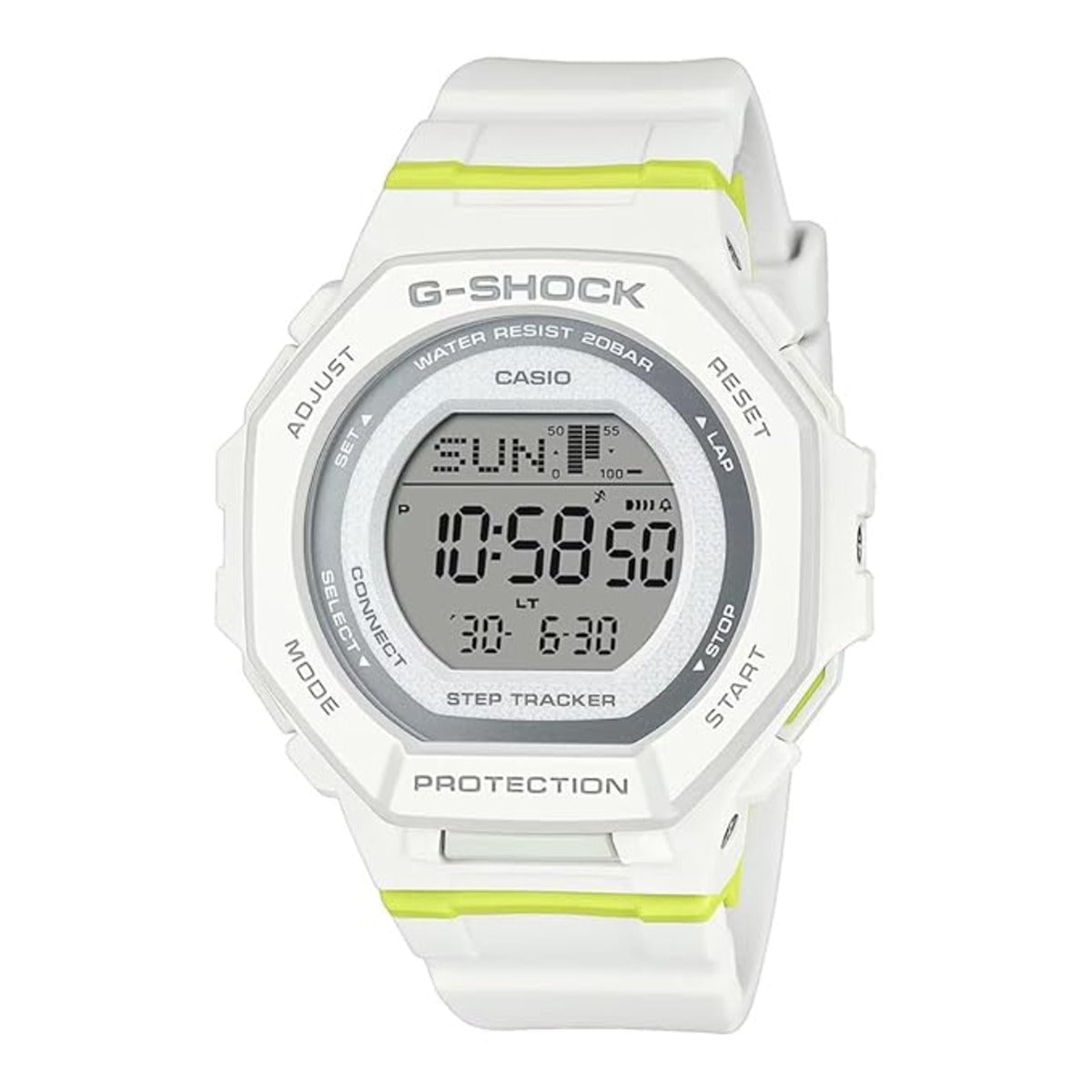 Casio G-Shock Quartz White Dial Digital Resin Women's Watch G1696