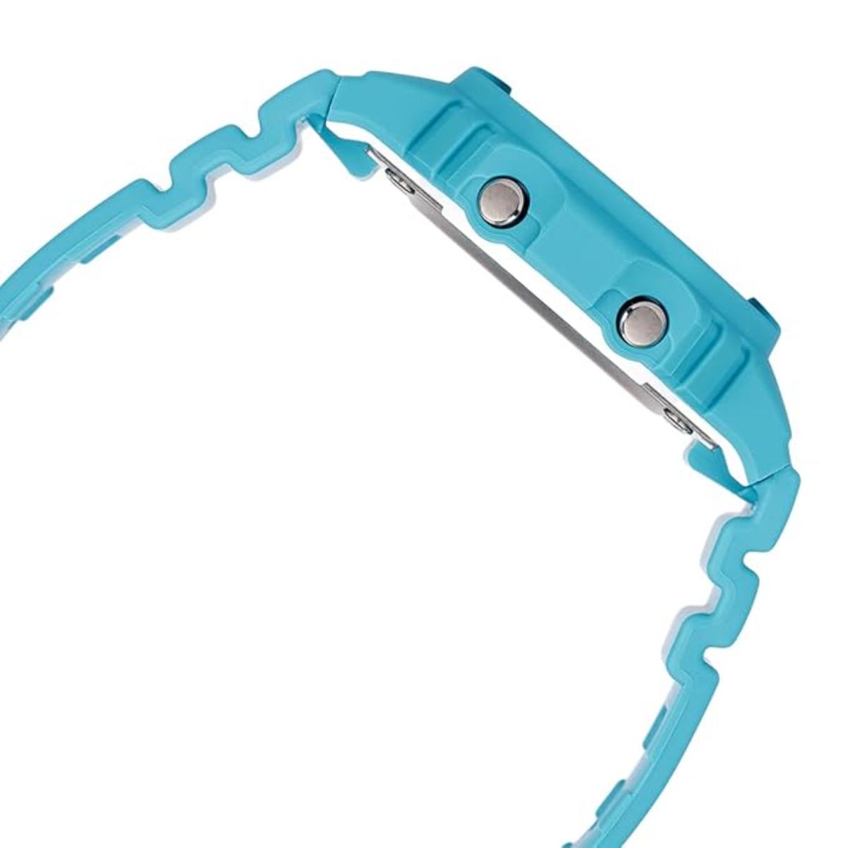 Blue folding knife on a white background