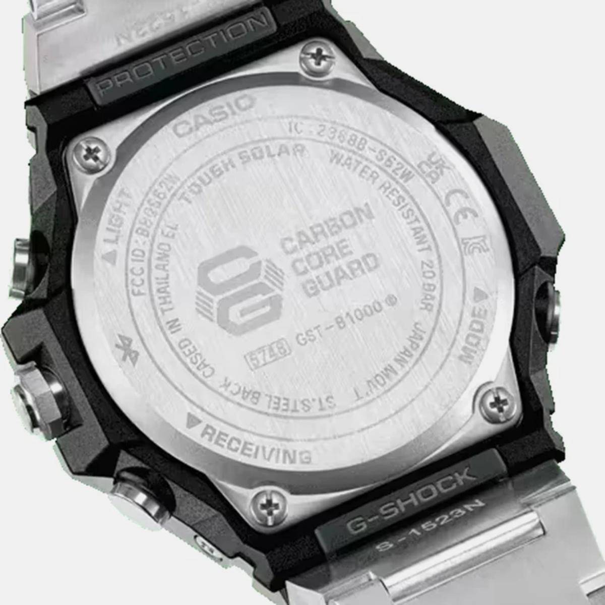 Back view of a Casio G-Shock watch with carbon core guard feature