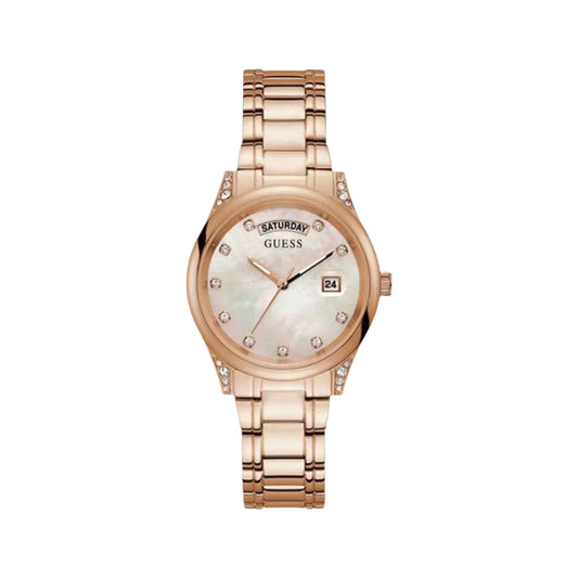 GUESS Mother of Pearl Dial Analog Women's Watch GW0047L2
