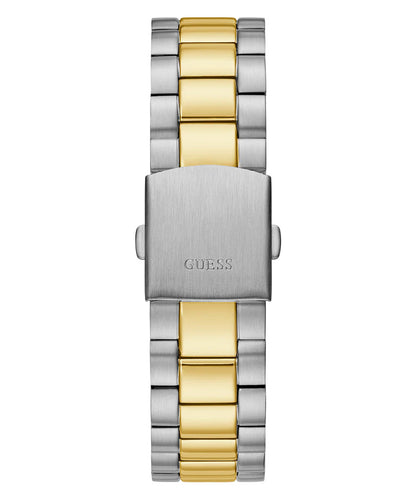 GW0265G8 GUESS | Coin edge bezel 2-Tone Day/Date Analog Watch (Men)