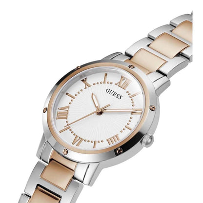 GUESS Quartz Round 2 Tone Dial Analog Watch For Women GW0404L3