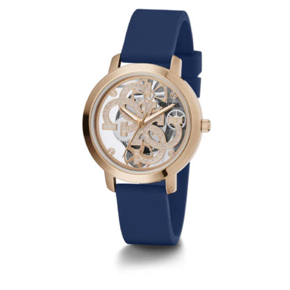 GUESS Quartz Quattro Clear Rose Gold Dial Analog Women's Watch GW0452L1