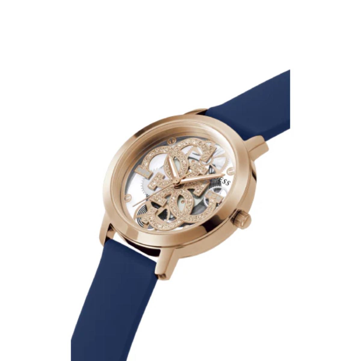 GUESS Quartz Quattro Clear Rose Gold Dial Analog Women's Watch GW0452L1