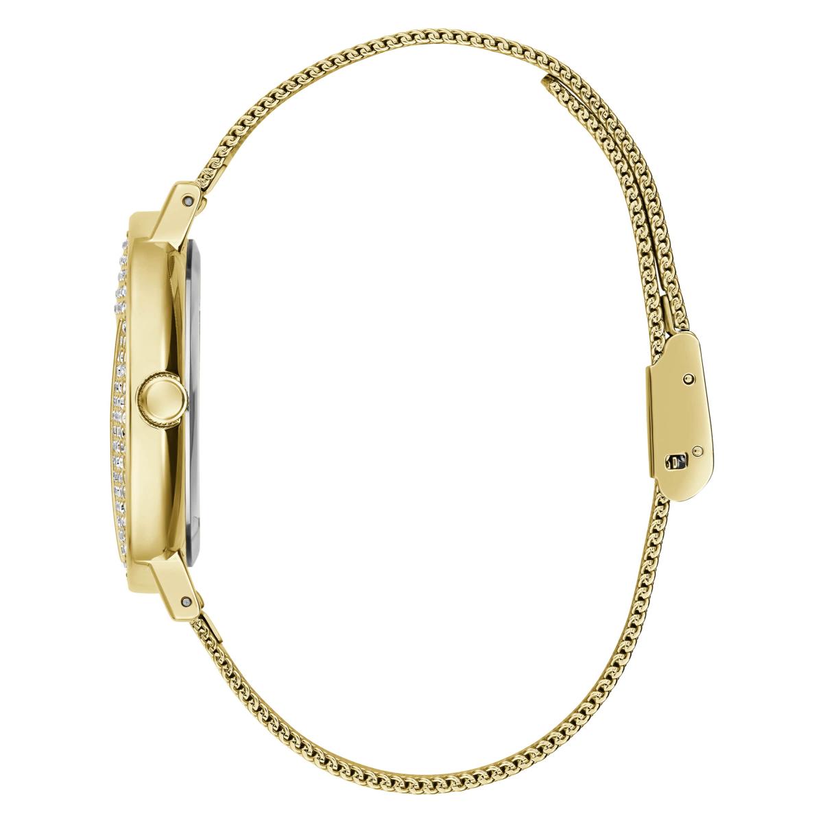 GUESS ICONIC Champagne Round Dial Analog Women's Watch GW0477L2
