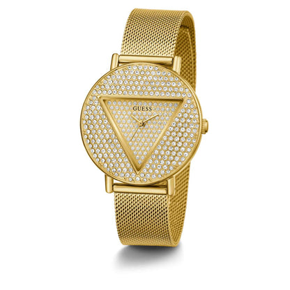 GUESS ICONIC Champagne Round Dial Analog Women's Watch GW0477L2