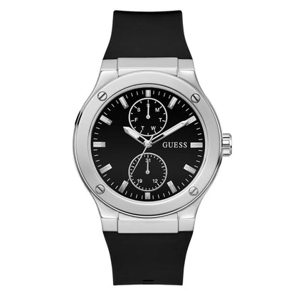 GUESS Quartz Jet Black Round Dial Analog Men's Watch - GW0491G3