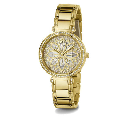 GUESS LILY Champagne Round Dial Analog Women's Watch - GW0528L2