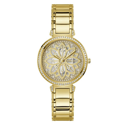 GUESS LILY Champagne Round Dial Analog Women's Watch - GW0528L2