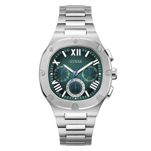 GW0572G6 GUESS | Green Dial Quartz Analog Watch (Men) - Buy Now at Sai Creations Watches